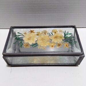 Wildflower & Co. Pressed Flower Trinket Box